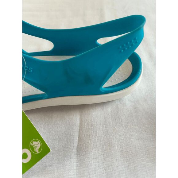 Women's Swiftwater Wave Crocs, Size 10, Electric Blue, NWT, Slip-ons, Sandals - Picture 7 of 7